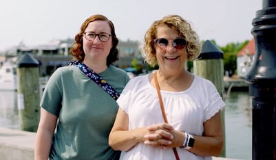 Interviewees outside in Baltimore