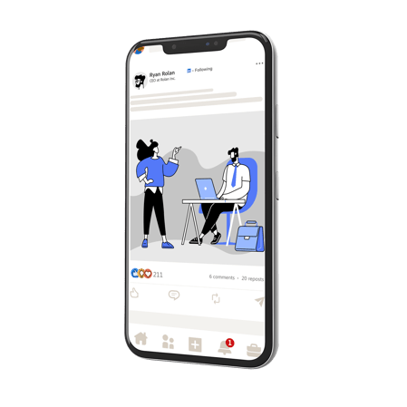 Thought Leader Ad on Smart Phone