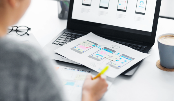 UX design interface concepting